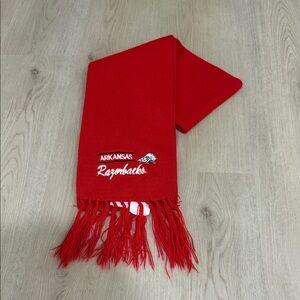Vintage Arkansas Razorbacks Red Scarf